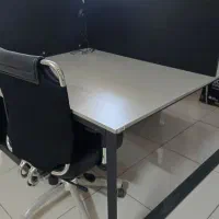 میز کار گروهی ۴ نفره نو مناسب کال سنتر، برند منصور