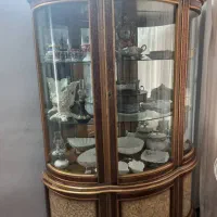 تخت میز کتابخانه و بوفه چوبی در حد نو|تخت و سرویس خواب|گرگان, |دیوار
