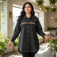 مانتو گلدوزی طرح لی (سنگشور شده)