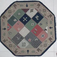 قالیچه شش ضلعی ۱×۱