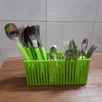 سبد قاشق چنگال خوشرنگ شیک خاص