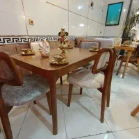 میز غذا خوری چوب اصل ( مبلمان اشراق )