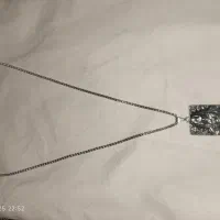 گردنبند عزرائیل تمام استیل با چشم شب تاب|بدلیجات|دهدشت, |دیوار