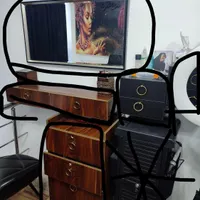 اینه ،کنسول،ترولی و۴عدد کنسول مشکی
