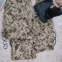 لباس نو و کامل سربازی + پوتین چرم بهمن