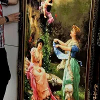 تابلوفرش بزرگ ۱۲۰در۱۸۰وتعدادی وسایل دکوری متفاوت