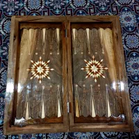 ست ترکیبی شطرنج و تخته نرد با چوب تمام گردو|اسباب‌‌بازی|کرمانشاه, |دیوار