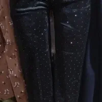 شلوار مخمل نگین دار