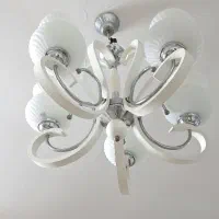 دو عدد لوستر ۵ شاخه|لوستر و چراغ آویز|علی‌آباد کتول, |دیوار