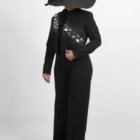 کت کراپ های مشکی مجلسی جواهردوزی شده|لباس|مشهد, عامل|دیوار