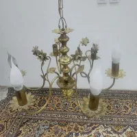 لوستر ۶ شعله و لوستر اویز سه حباب