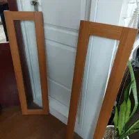 درب بوفه شیشه دار با شیشه تراش خورده