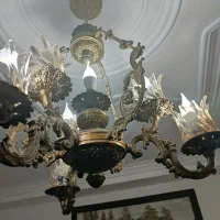 لوستر برنجی 6 شاخه