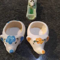 ست فانتزی جاشمعی و جاعودی سرامیکی طرح خوک
