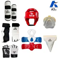 پک کامل لوازم تکواندو نیمه حرفه ای دخترانه