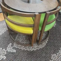 میز ناهار خوری چهار نفره چوبی|میز و صندلی غذاخوری|تبریز, |دیوار