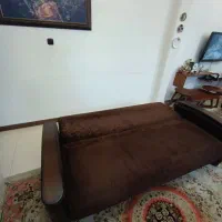 یک دست مبل ۸ نفره تخت خواب شو ۳ حالته سالم|مبلمان خانگی و میز عسلی|رشت, چله خانه|دیوار