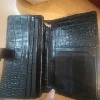 کیف پول چرمی مشکی