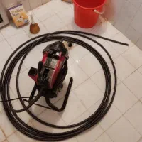لوله بازکنی فنر برقی و تراکم هوا و تخلیه چاه