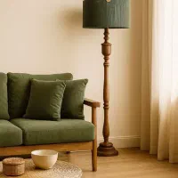 آباژور ایستاده چوبی مدل بلوط