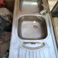 سینک استیل دو لگنه