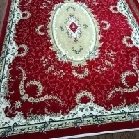 فرش ماشینی قرمز12متری