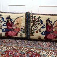 دو عدد پشتی (متکا) دستبافت کاملا سالم و نو سفارشی|پشتی|شهرکرد, |دیوار