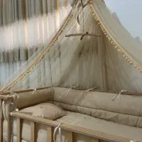 تخت کودک.پرده سنتی.لباس دخترانه