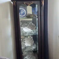 بوفه چوبی رنگ تیره