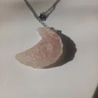 گردنبند هلال ماه شبتاب بنفش