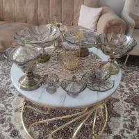 سرویس پایه فلزی شامپانی بوگاتی شیک|ظروف سرو و پذیرایی|همدان, |دیوار