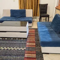 مبل کاناپه ۵ نفره / میز جلو مبلی|مبلمان خانگی و میز عسلی|رویان, |دیوار