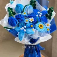 دسته گل پیپ پاک کنی(مخملی)|گل مصنوعی|کرمانشاه, |دیوار