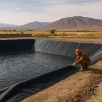 اجرای پوشش پلیمری حوضچه‌های صنعتی و ذخیره آب مرند