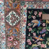 قالی دسبافت چله ابریشم ده تایی|فرش|مبارکه, |دیوار