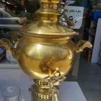 سماور زغالی قدیمی برنز