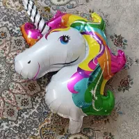 بادکنک فویلی اسب تک شاخ
