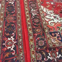 ۲ تخته فرش ۹ متری نقشه هریس تاجری زمینه لاکی|فرش|اسکو, |دیوار