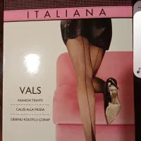 جوراب شلواری مشکی پشت خط دار ترکیه ایی