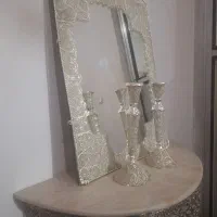 آیینه شمعدان نقره