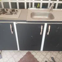 کابینت.گاز روکار.سینک.شیر اهرمی