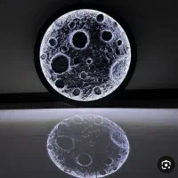 تابلو ماه برجسته نورانی|تابلو، نقاشی، عکس|بروجرد, |دیوار