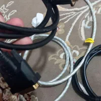 کیبورد و تعدادی کابل کامپیوتر فلش رم هندزفری|قطعات و لوازم جانبی رایانه|قزوین, |دیوار