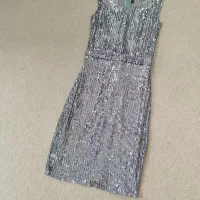 لباس مجلسی نقره ای دخترانه