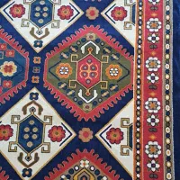 فرش طرح گبه ای|گلیم، جاجیم، گبه|زنجان, |دیوار