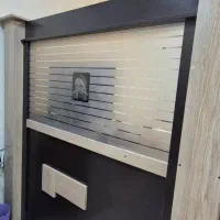 پارتیشن اداری مدرن (ترکیب MDF و شیشه سندبلاست)