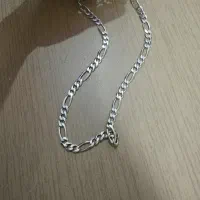 زنجیر نقره 925 فیگارو|جواهرات|کرمانشاه, |دیوار