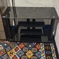 میز تلویزیون شیشه ای