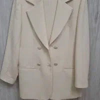 کت و شلوار کرم شایندار شیک سایز ۲