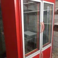 یخچال  ویترینی  و میزکار تمام استیل